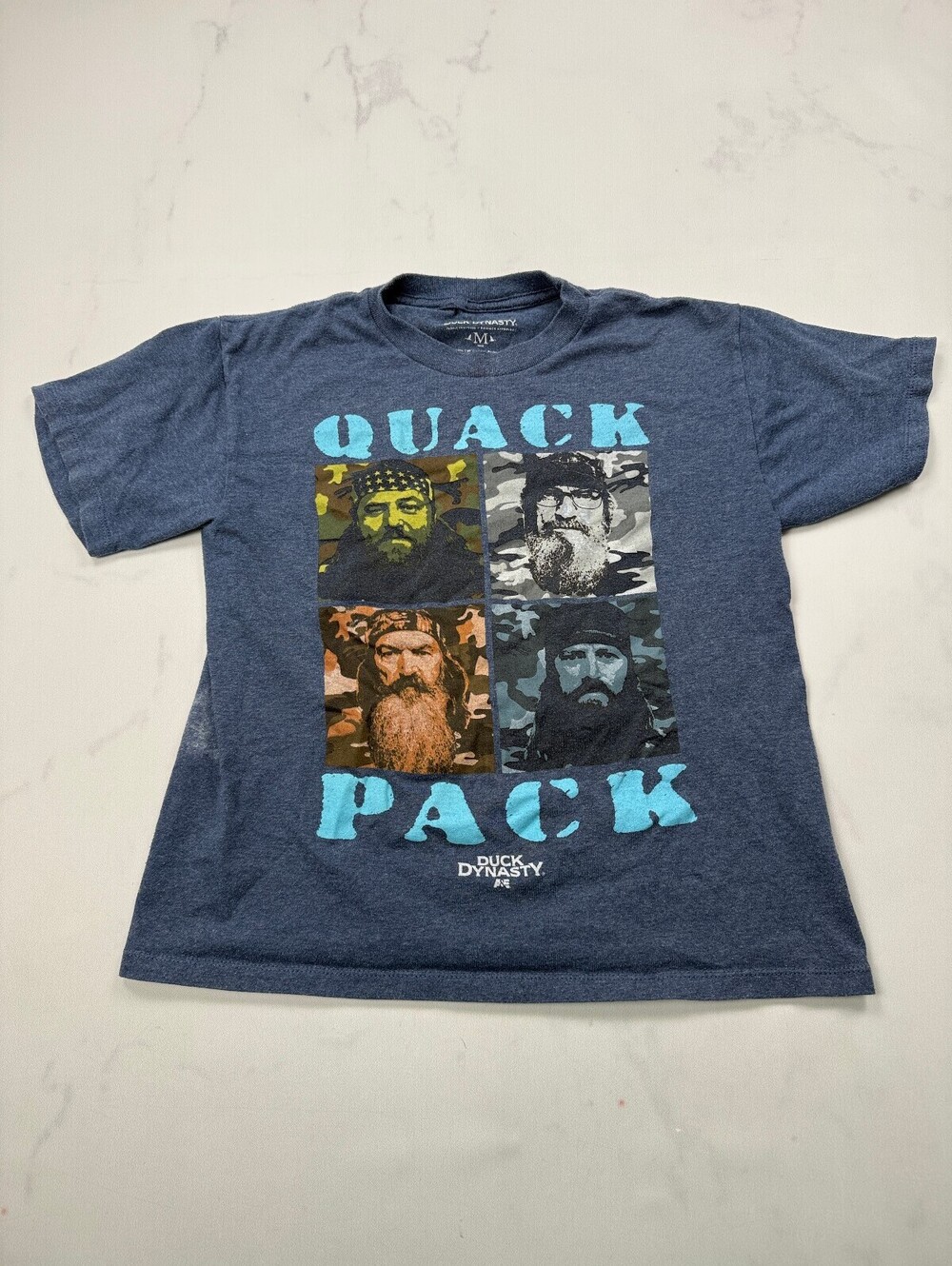Duck Dynasty Quack Pack Graphic Tee Navy 90s Showstopper - Boys M